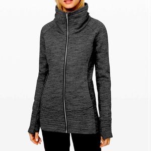 NWOT Lululemon Radiant Jacket II Heathered  Core Dark Grey Size 2 New Wt…
